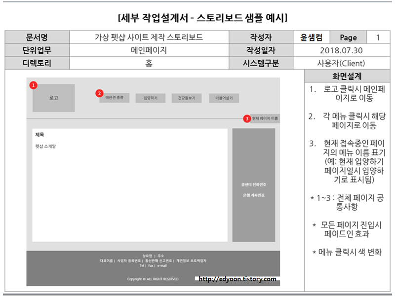 스토리보드 PPT